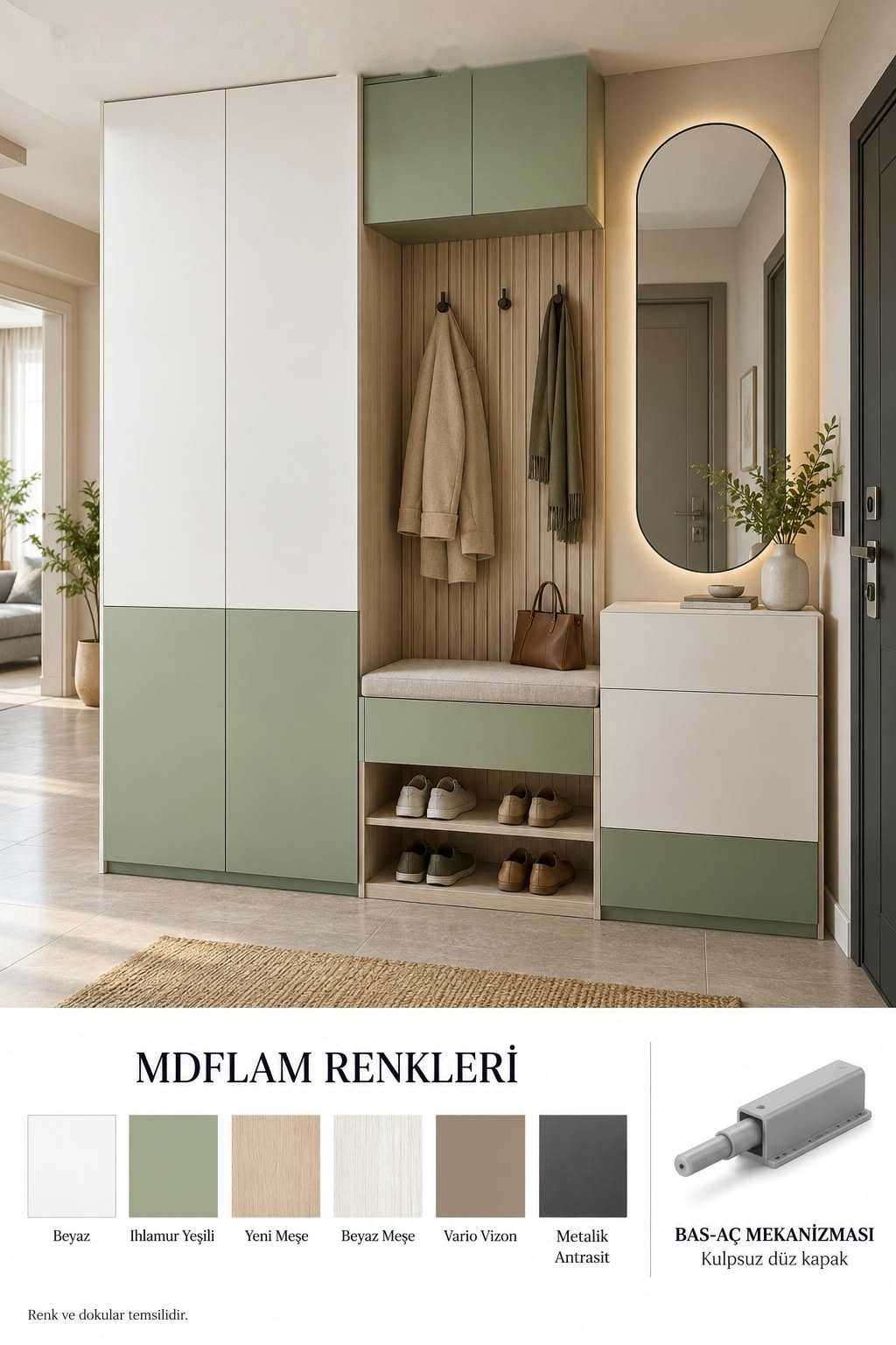 PM-109 Portmanto Modelleri | Mekan Kapı