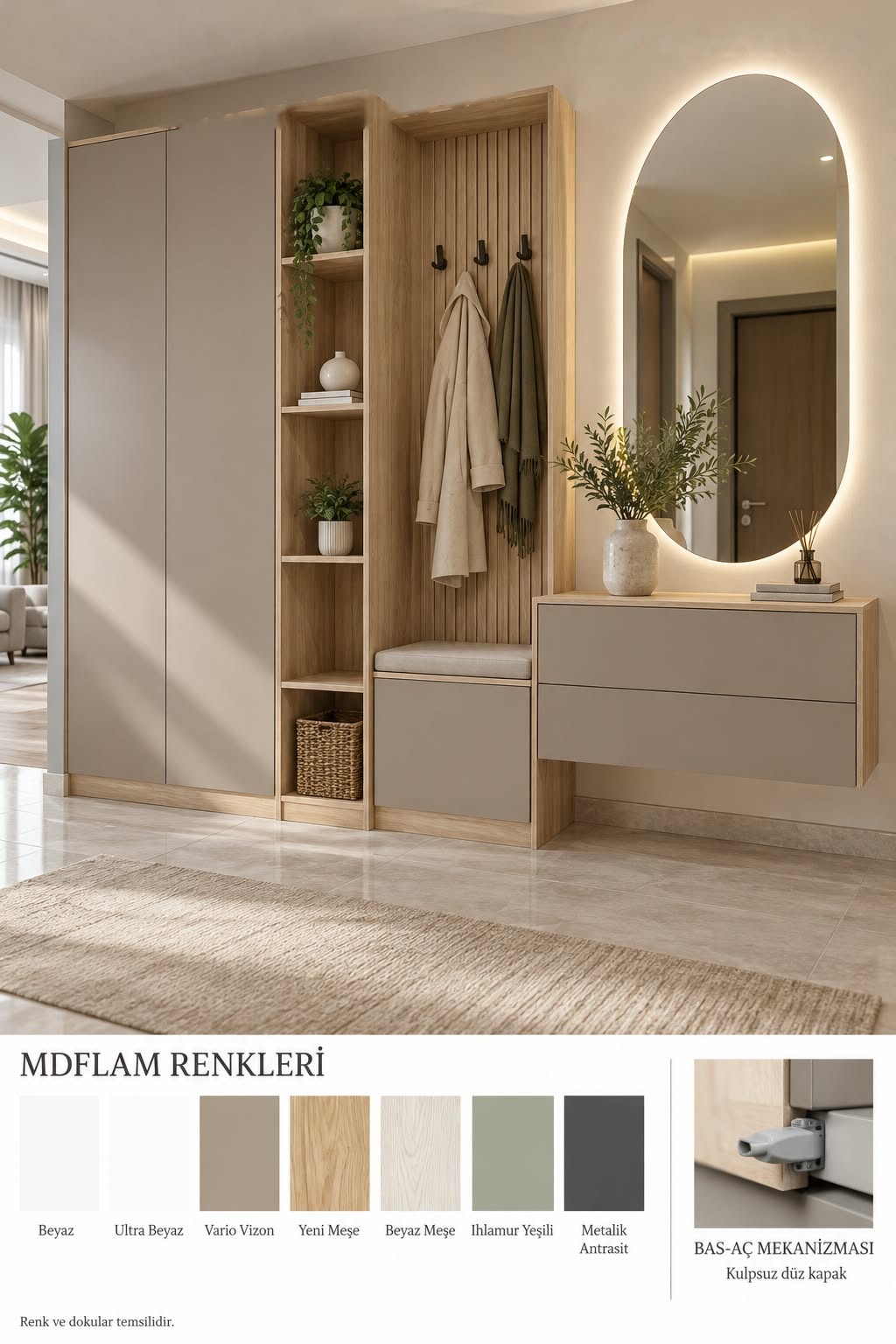 PM-110 Portmanto Modelleri | Mekan Kapı