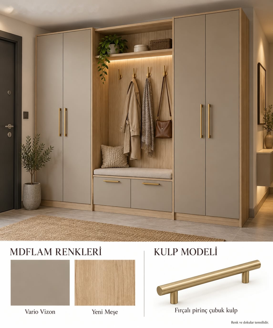 PM-126 Portmanto Modelleri | Mekan Kapı