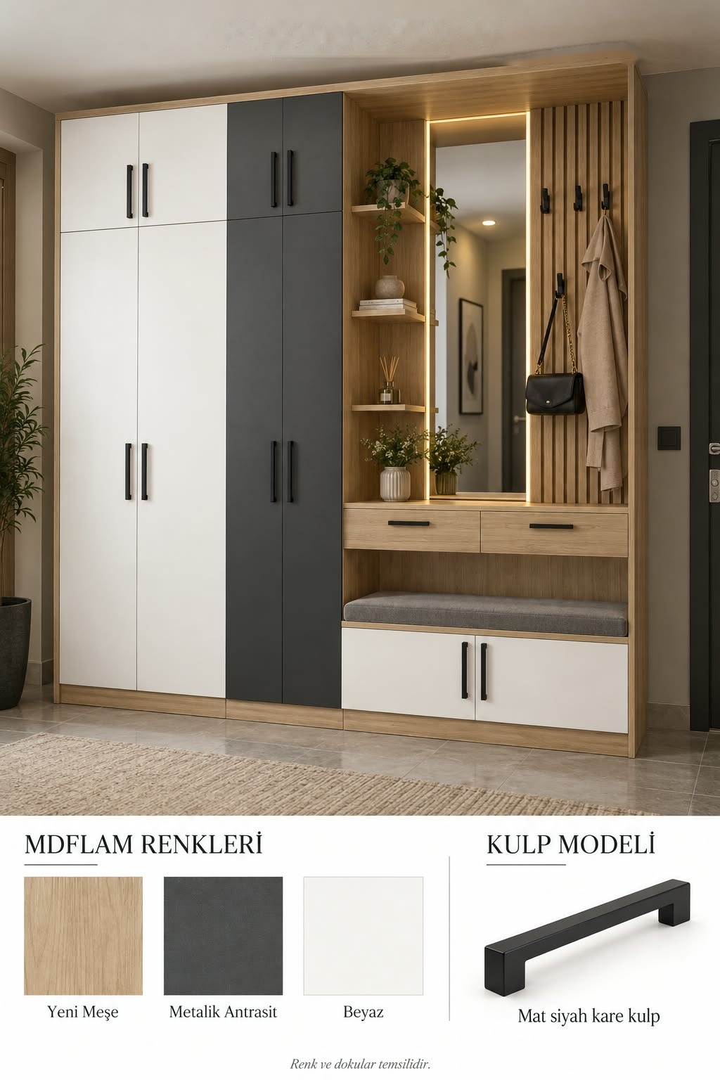 PM-134 Portmanto Modelleri | Mekan Kapı